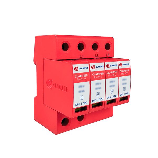 DPS CLAMPER FRONT V TETRAPOLAR 275V 45KA 4+0 SINALIZAÇÃO REM 027176